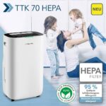 UUS TTK 70 HEPA filtriga õhukuivati ​​ja õhupuhasti: 24 l õhukuivati ​​kaitseb 95% viiruste, hallituse, peentolmu eest
